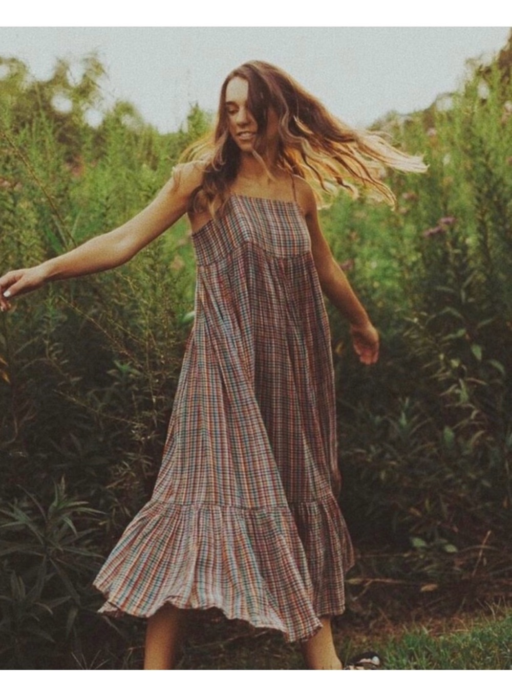 THE GREAT PLAID MAXI DRESS SIZE‎ 1